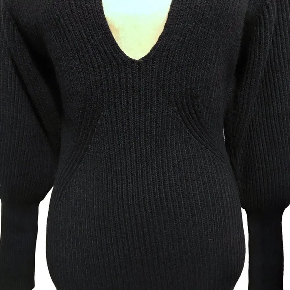 Astr The Label NWT Black Mini Sweater Dress Women M - Picture 5 of 10